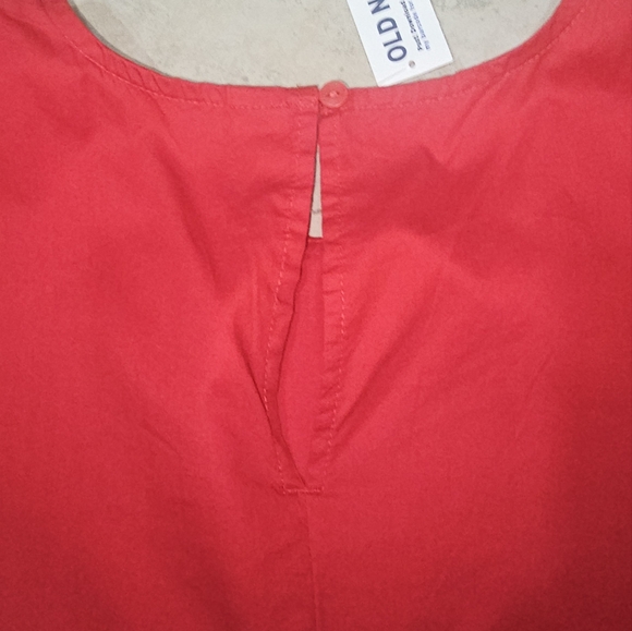 NWT Old Navy Puff Sleeve  Color Block Maxi Dress - Picture 7 of 8